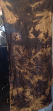 Brown to Tan Hand-dyed fabric